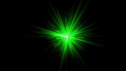 Abstract Green Light Burst Radiating Energy and Power