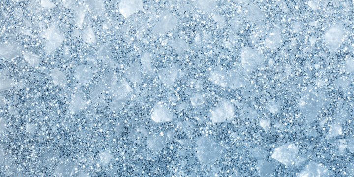 A cool, ice blue glitter backdrop, with tiny shimmering particles reflecting a winter-like sparkle. The serene, cold effect is ideal for winter-themed events, holiday promotions, or upscale seasonal