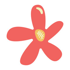 Handdrawn Abstract Flower