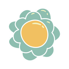 Handdrawn Abstract Flower