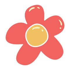 Handdrawn Abstract Flower