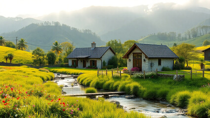 cool and beautiful natural scenery background