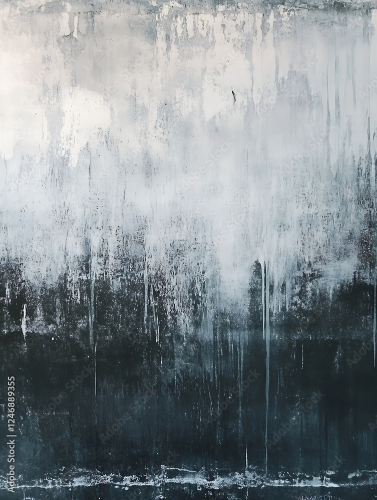 Leinwandbilder abstract textured artwork with cool toned shades and soft vertical patterns : generative ai