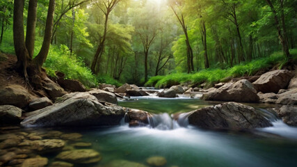 Fototapeta premium cool and beautiful natural scenery background
