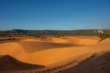 View of Dunas do Jalap&atilde;o (Jalap&atilde;o Dunes) at Jalap&atilde;o State Park - Tocantins, Brazil