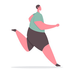 Running Human Illustration