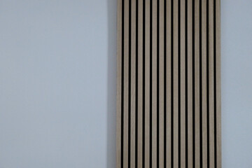 Acoustic panel mounted on a white wall