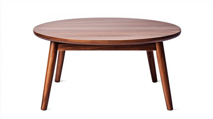 Fototapeta premium wooden coffee table on a white background