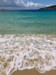 tropical beach with turquoise water