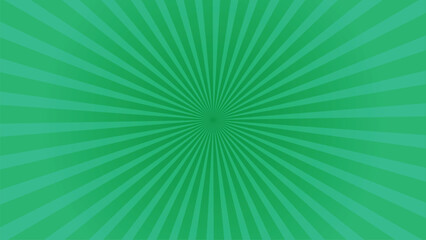 Abstract sun ray green star burst background. Green sun burst background. Vector illustration