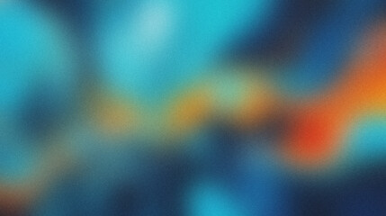 Grainy noisy colorful gradient background, abstract noise texture, blurred vibrant colors, poster header backdrop design