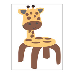 cartoon character of a man sitting on a chair