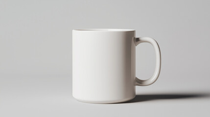 Fototapeta premium a white mug with a simple design