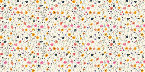 Seamless watercolor floral pattern - green leaves and branches composition on background, perfect for wrappers, wallpapers, postcards, greeting cards, wedding invitations, romantic events