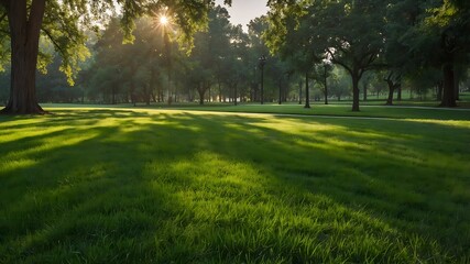 Obraz premium morning in the park