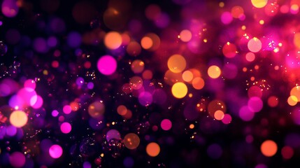 A mesmerizing display of vibrant glowing dots resembling fluid waves on a dark background