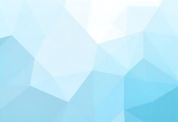 Fototapeta premium Light Blue Low Poly Background: Abstract Geometric Design