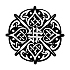 Ancient tattoo icon in filled style