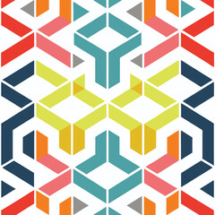 abstract background with colorful cubes