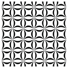 Seamless icon design black-and-white geometric pattern.