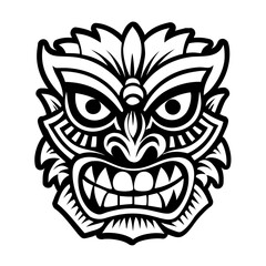 Tribal mask icon in filled style