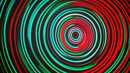 Abstract Circular Glowing Pattern Design