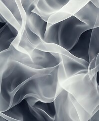 Obraz premium Abstract Ethereal Smoke Pattern with Flowing Lines and Dreamlike Atmosphere : Generative AI