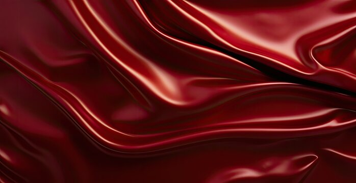 Red silk fabric texture. Luxury red silk fabric with folds background. - Powered by Adobe
