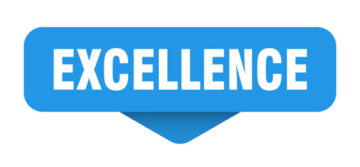 excellence sticker. excellence sign on transparent background