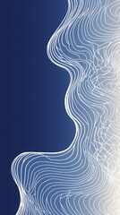 Vector graphic background with a white and blue gradient, white and black lines, simple design
