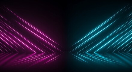 Vibrant Neon Lights on Dark Background – Perfect for Nightlife, Gaming, and Edgy Designs