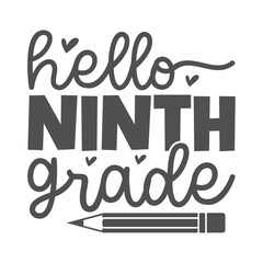 Back To School Saying SVG Design