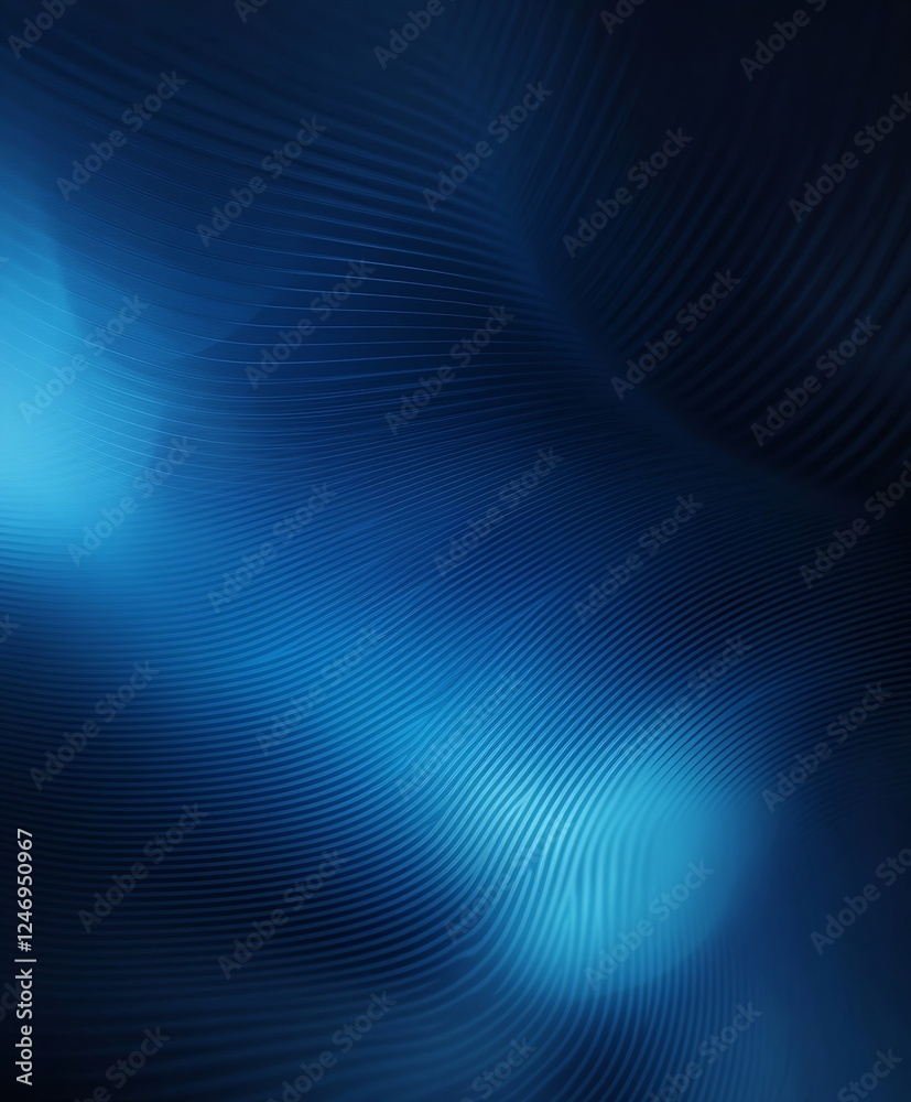 Aufkleber abstract blue gradient waves for modern digital backgrounds and tech designs : generative ai