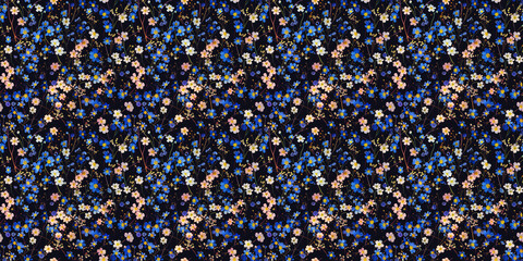 Seamless watercolor floral pattern - green leaves and branches composition on background, perfect for wrappers, wallpapers, postcards, greeting cards, wedding invitations, romantic events