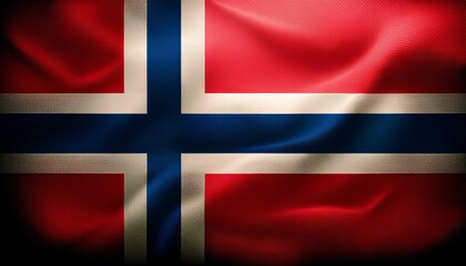 Obraz premium 3D Flagge Norwegen