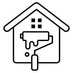 Residential Renovation  Icon Element For Design