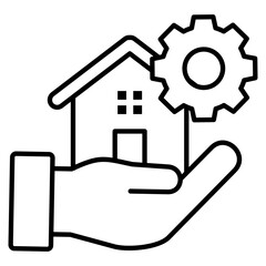 Property Management  Icon Element For Design