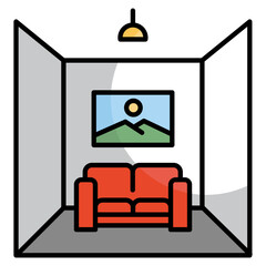 Home Interior  Icon Element For Design