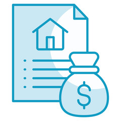 Obraz premium Property Portfolio Icon Element For Design