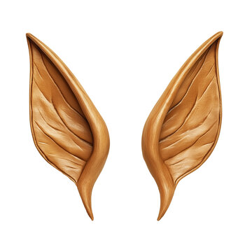 Elf ears isolated on transparent or white background