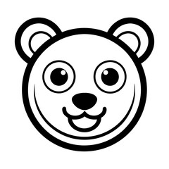 Bear head vector