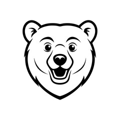 Obraz premium Bear head vector