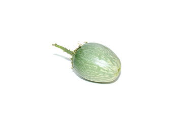Eggplant vegetable with white background.