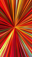 Fototapeta premium Colorful Abstract Explosion of Dynamic Rays in Red, Yellow, and Orange - A Vibrant Visual Design Featuring Bold Patterns, Energy, Texture, and Layers for Eye-Catching Aesthetic Appeal