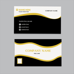 Fototapeta premium Corporate template business card design . double sided business card template modern and clean style. .