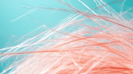 Abstract close-up of pastel fibers
