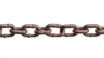 strong metal chain link symbolizing connection and strength