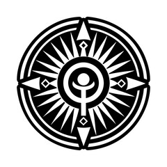 Ancient symbol icon in filled style