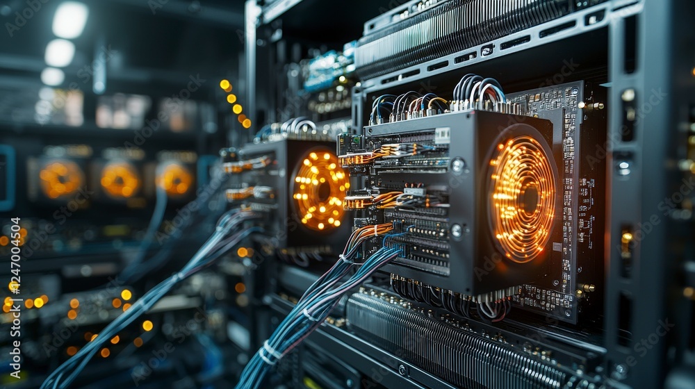 Aufkleber Revolutionizing data centers breathing computer systems high-tech environment advanced infrastructure dynamic viewpoint