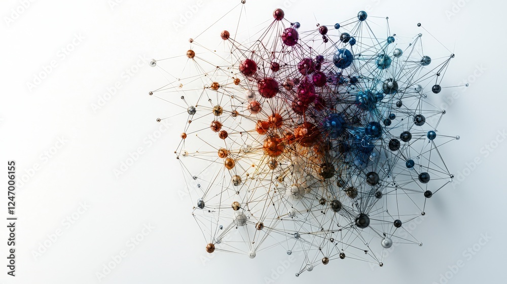 Poster Dynamic digital network ecosystem insights on connections and interactions through 3d visualization in technology
